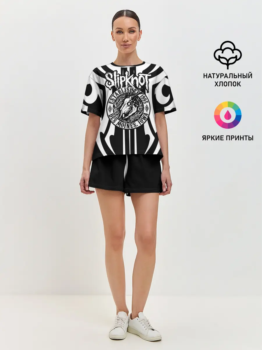 Женская пижама с шортами / Slipknot