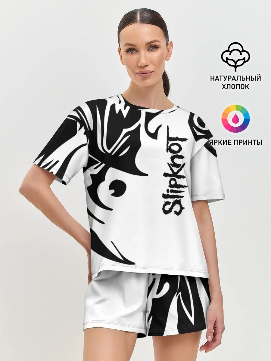 Женская пижама с шортами / Slipknot