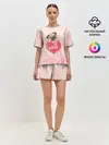 Женская пижама с шортами / Love Pug | Люблю мопса