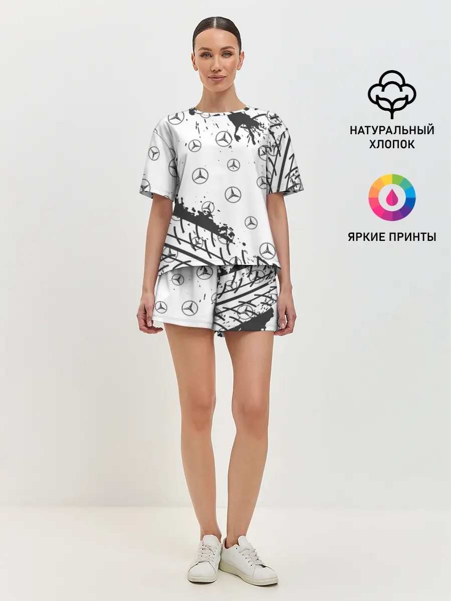 Женская пижама с шортами / MERCEDES / МЕРСЕДЕС