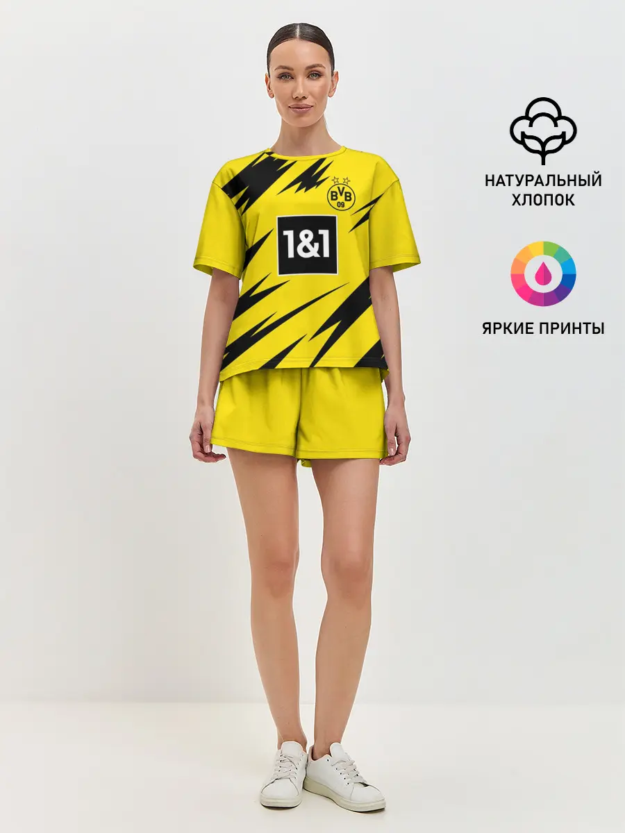 Женская пижама с шортами / HAALAND Borussia Dortmund