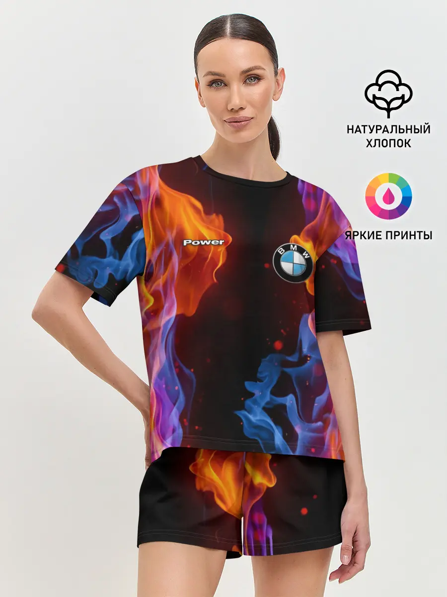 Женская пижама с шортами / BMW