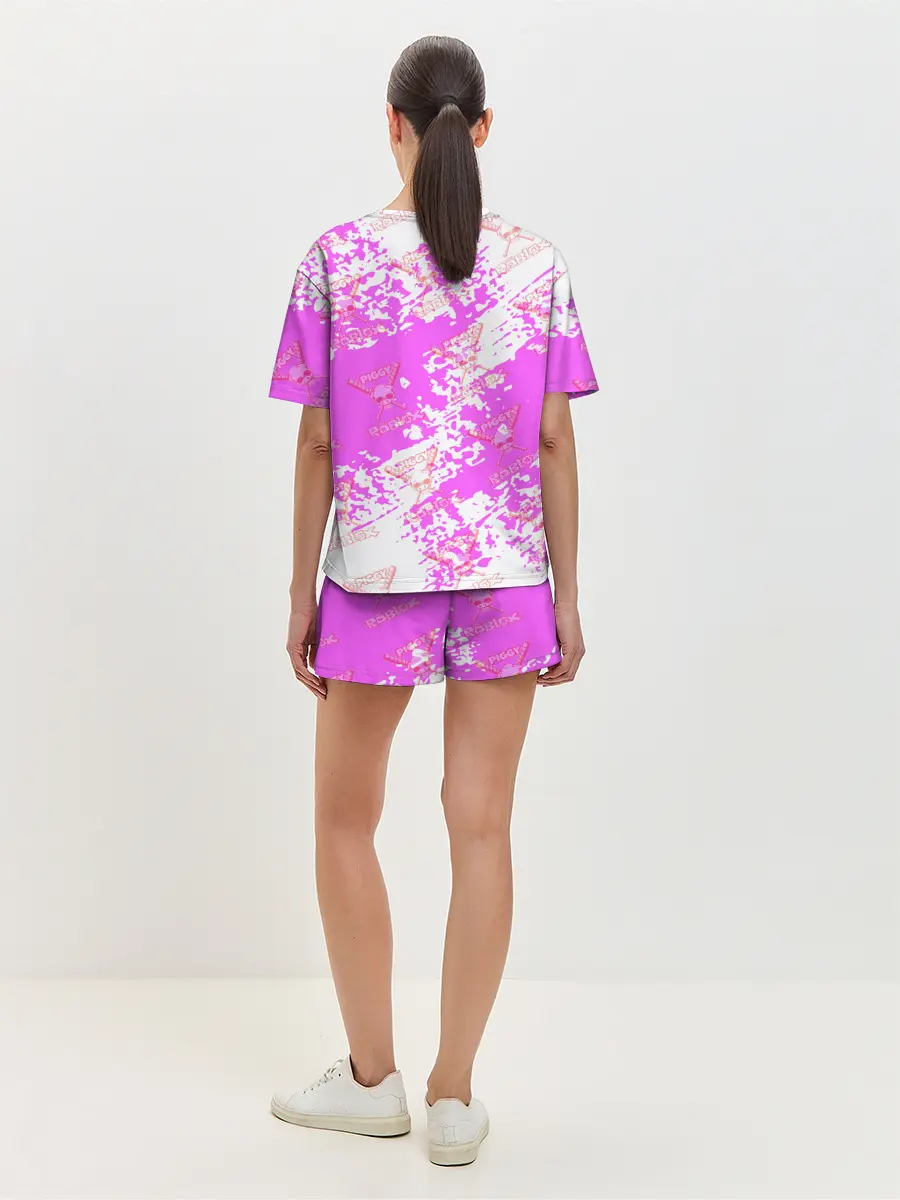 Женская пижама с шортами / Свинка Пигги из Roblox