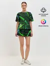 Женская пижама с шортами / DIGITAL NEON GREEN