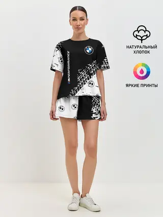 Женская пижама с шортами / BMW / БМВ