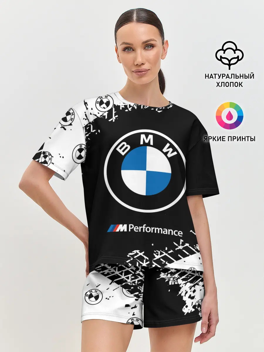Женская пижама с шортами / BMW / БМВ