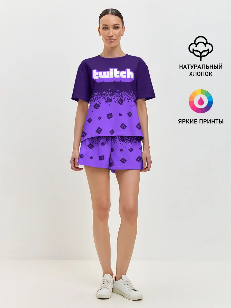 Женская пижама с шортами / TWITCH / ТВИЧ