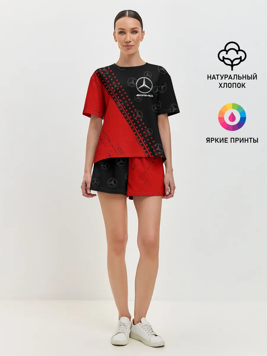 Женская пижама с шортами / MERCEDES / МЕРСЕДЕС