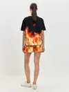 Женская пижама с шортами / Огонь