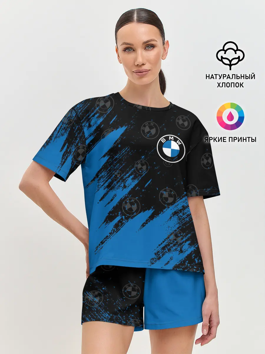 Женская пижама с шортами / BMW / БМВ