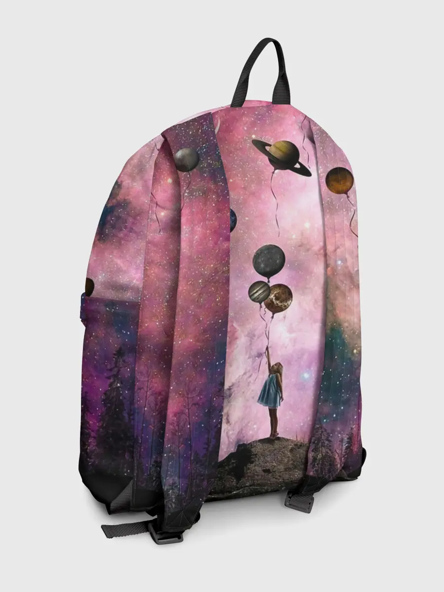 Рюкзак джинсовый / Девочка и космос