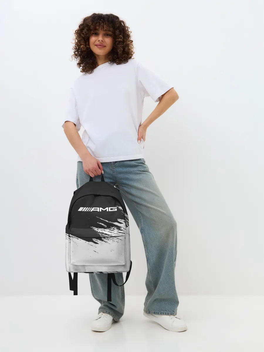 Рюкзак джинсовый / AMG MERCEDES.