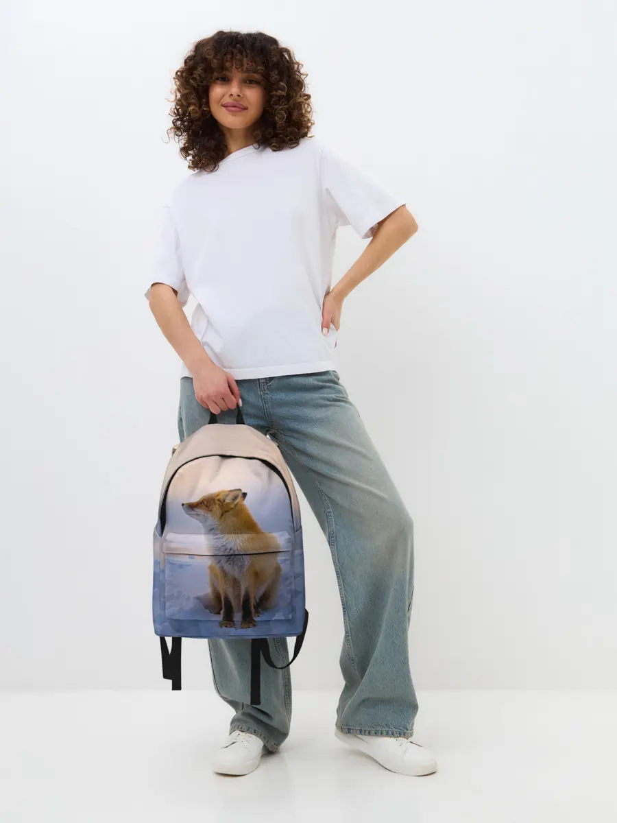 Рюкзак джинсовый / Лисичка