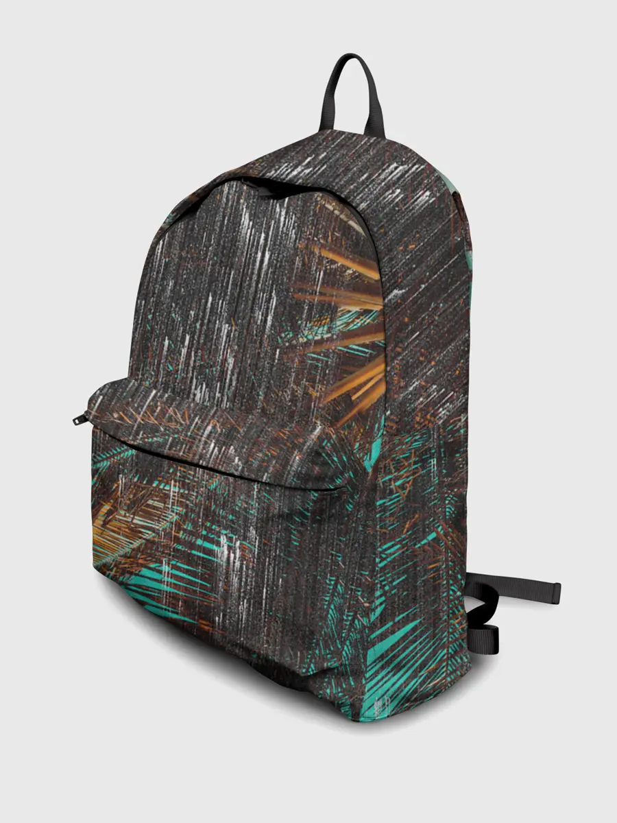 Рюкзак джинсовый / Palm glitch art