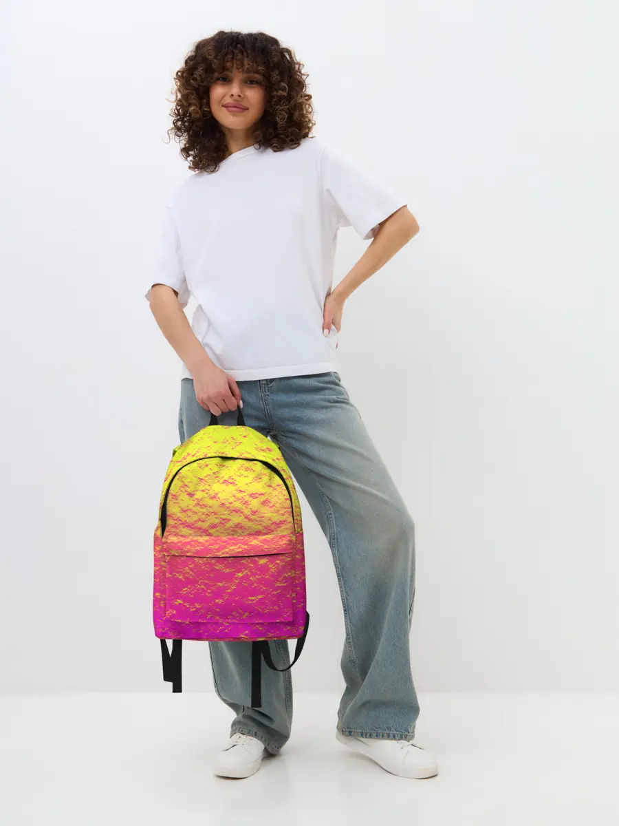 Рюкзак джинсовый / Яркий закат