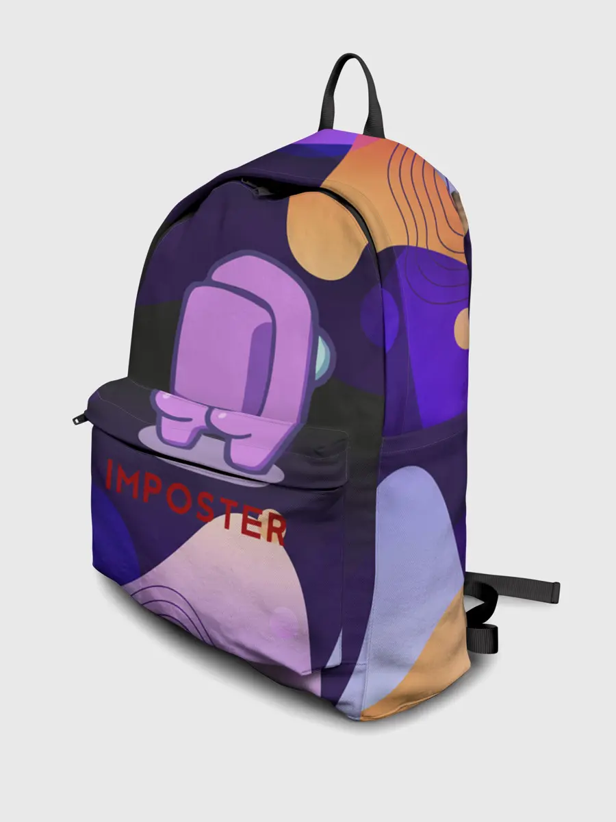 Рюкзак джинсовый / AMONG US / IMPOSTOR.