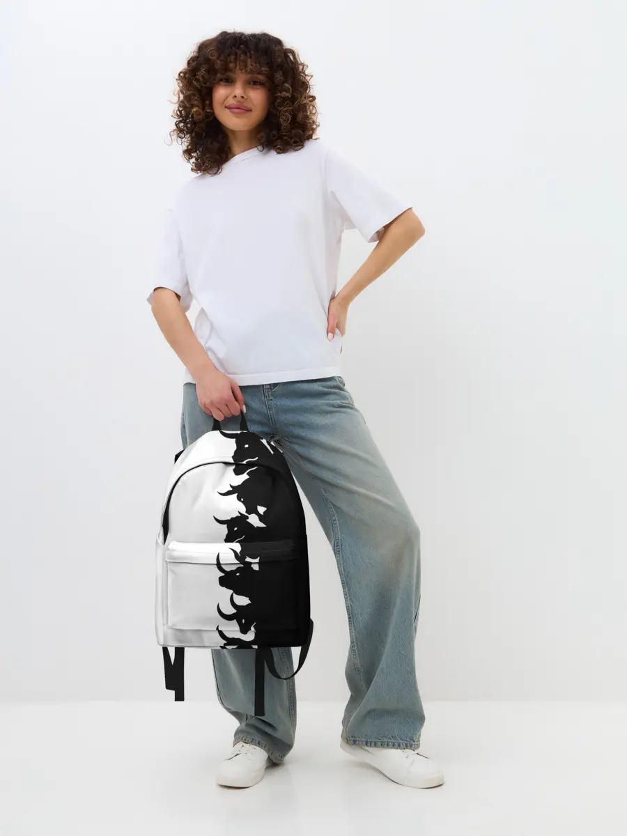 Рюкзак джинсовый / Символ 2021 | Год Быка