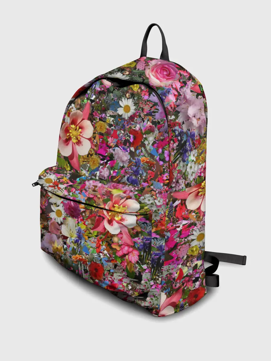 Рюкзак джинсовый / Разные цветы