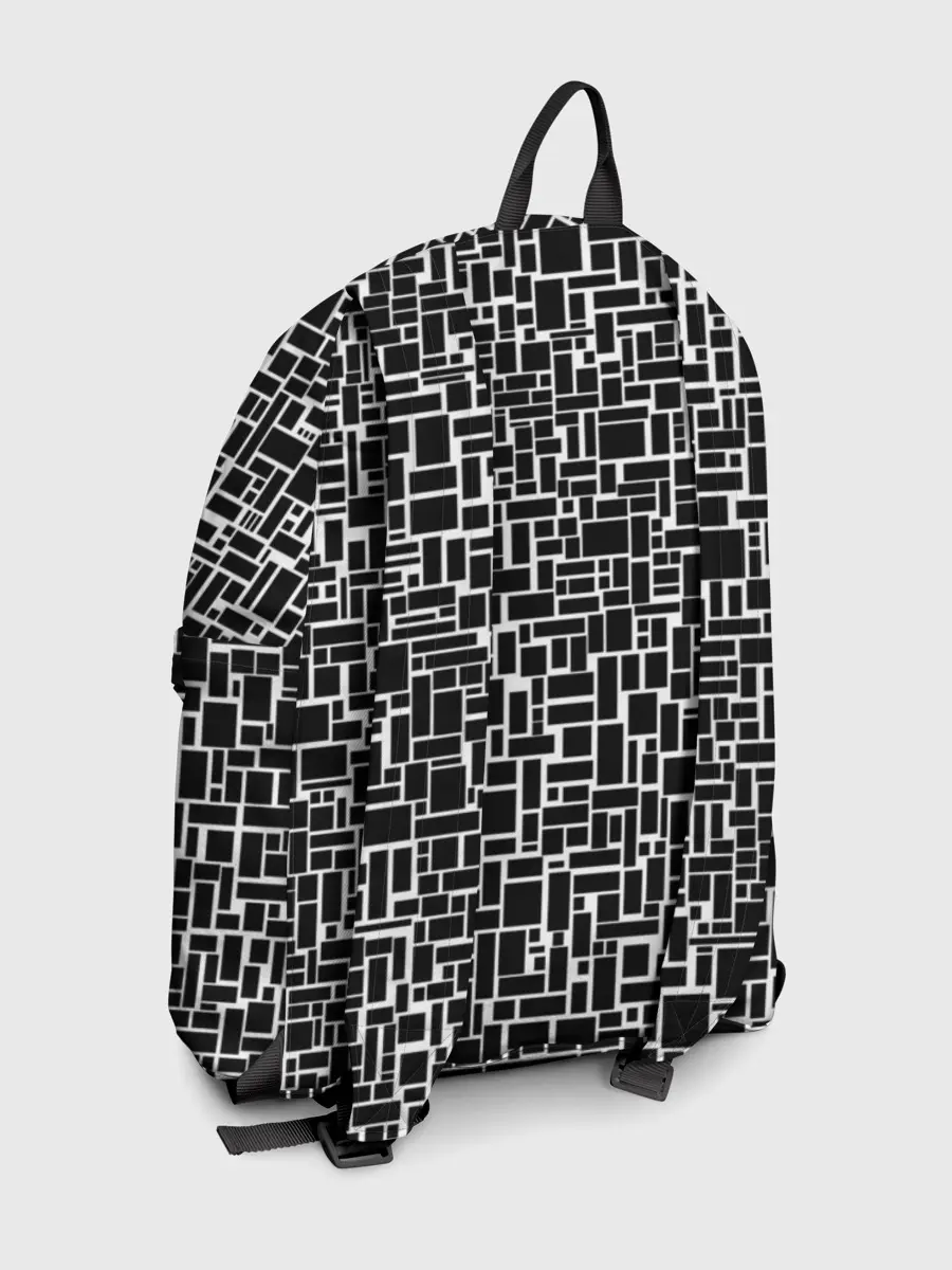 Рюкзак джинсовый / Геометрия ЧБ.Black & white