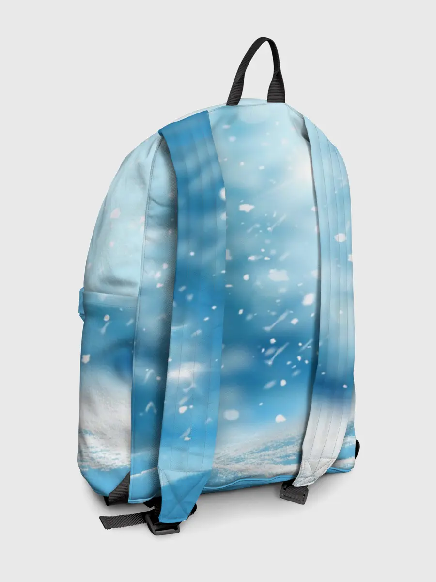 Рюкзак джинсовый / Зимний мишка в реалиях 2020 г.