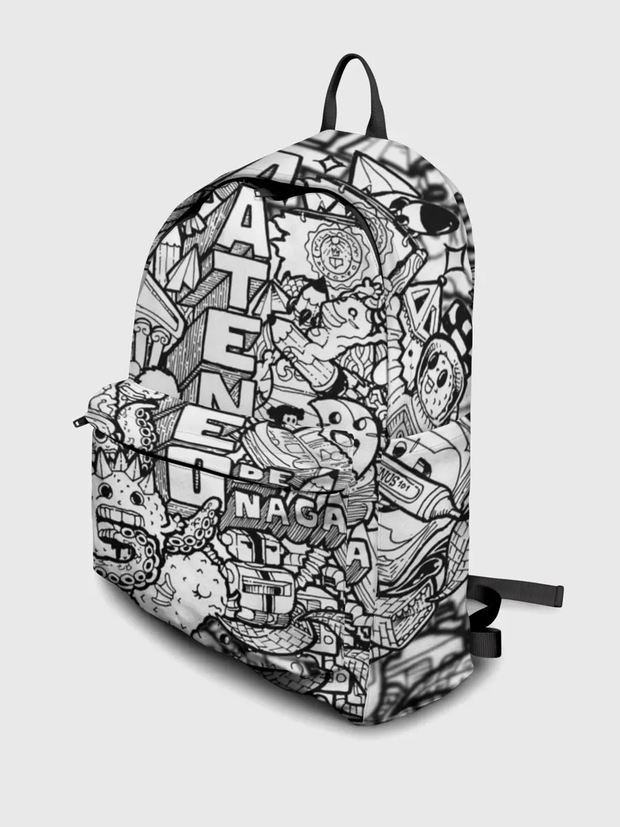 Рюкзак джинсовый / Doodle граффити