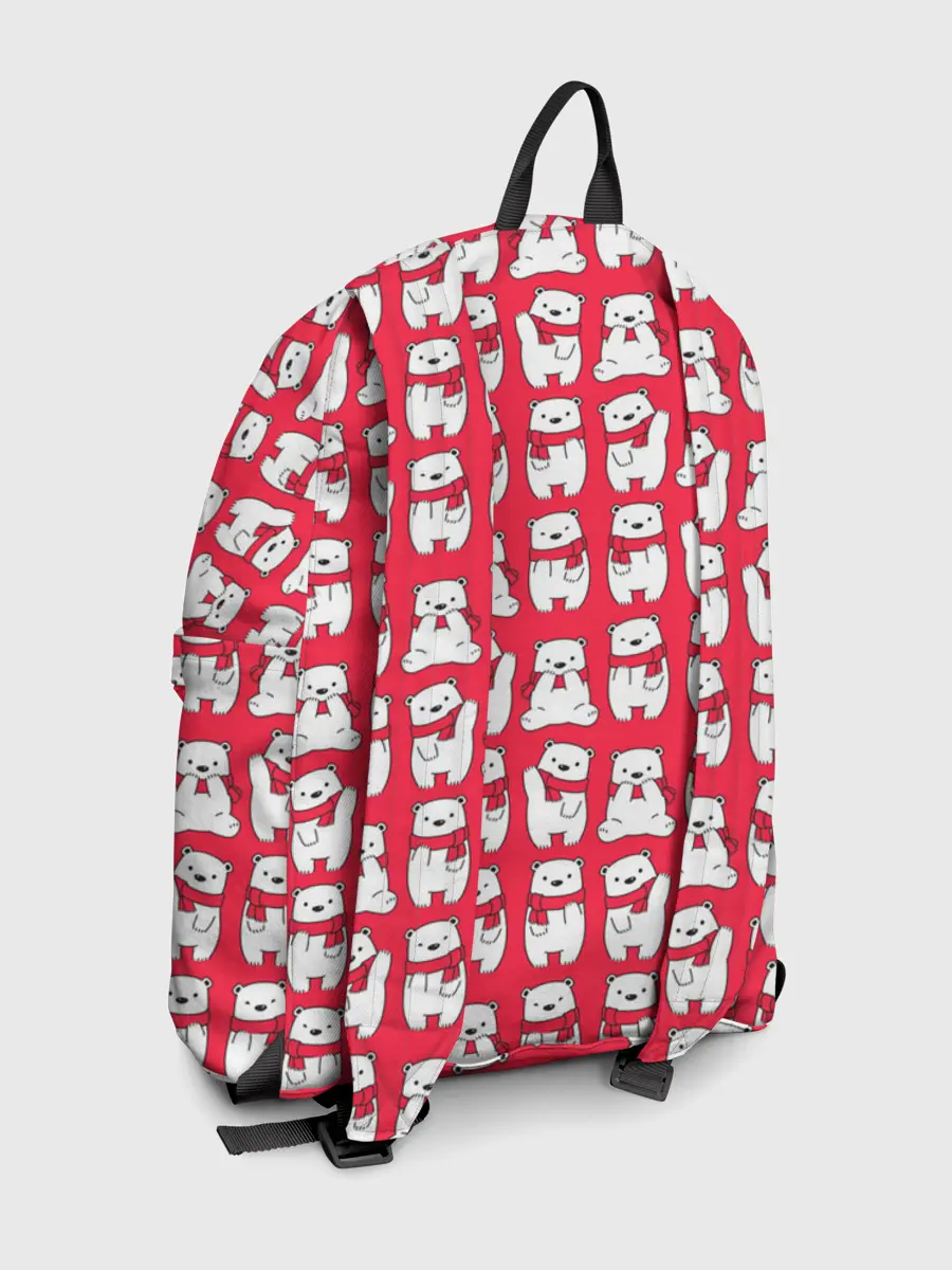 Рюкзак джинсовый / Мишки в шарфиках