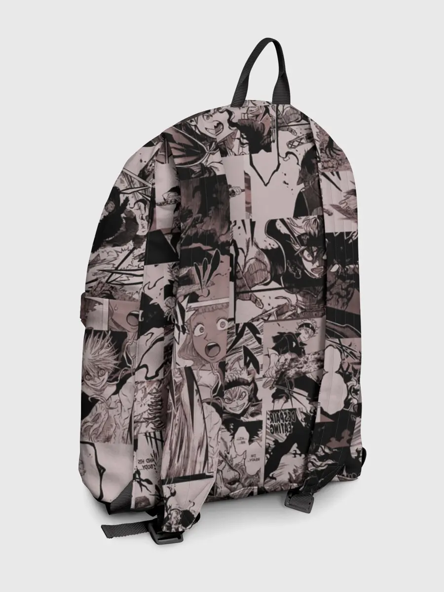 Рюкзак джинсовый / ASTA manga monochrome pages