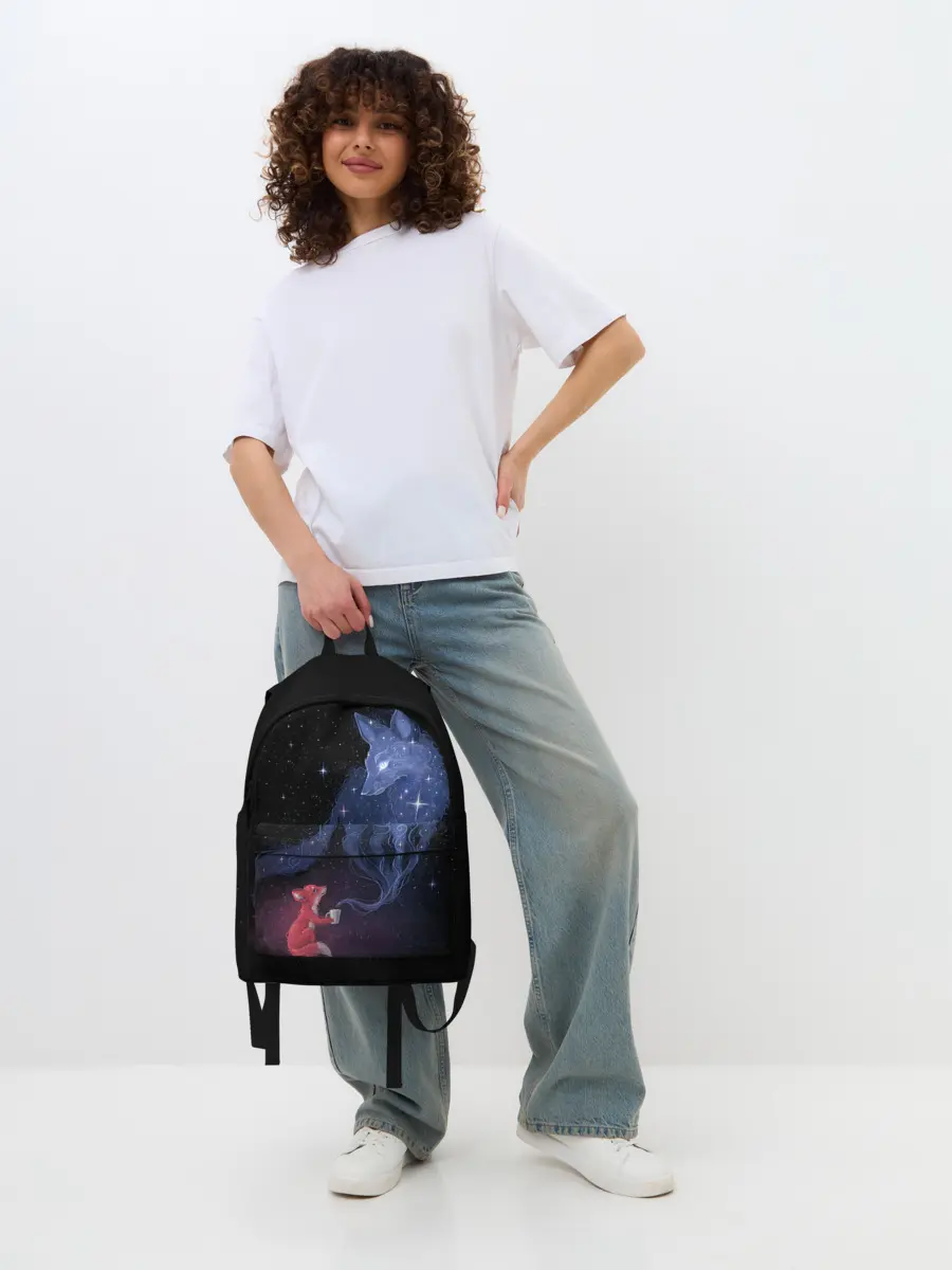 Рюкзак джинсовый / Лиса и ее дух