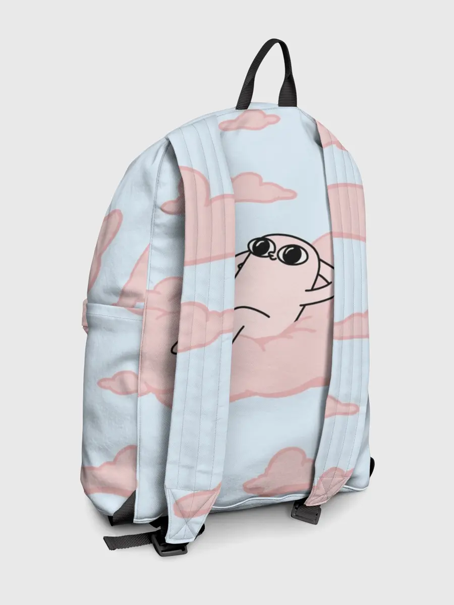 Рюкзак джинсовый / мем