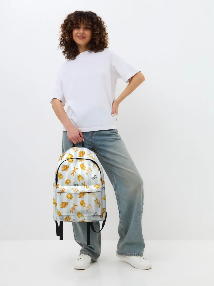 Рюкзак джинсовый / Baked Goods Pattern