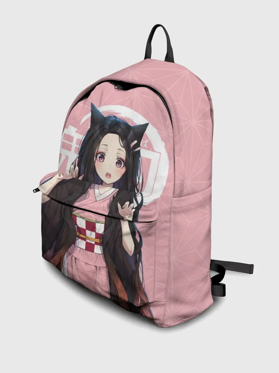 Рюкзак джинсовый / Незуко розовый