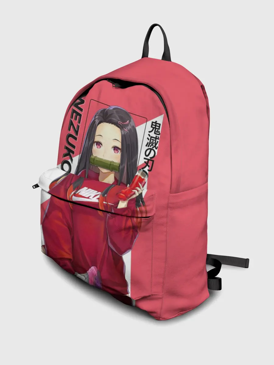 Рюкзак джинсовый / Незуко коралловый