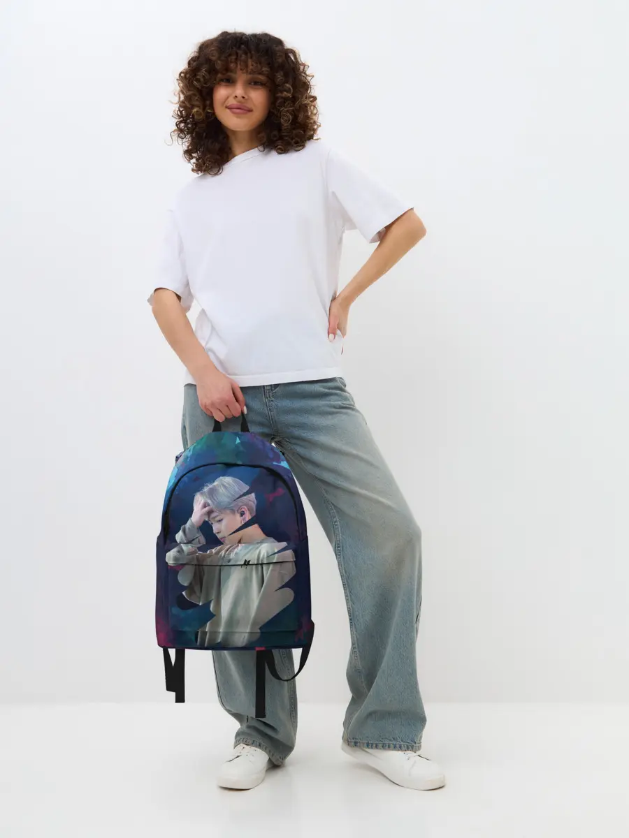 Рюкзак джинсовый / BTS. Jimin