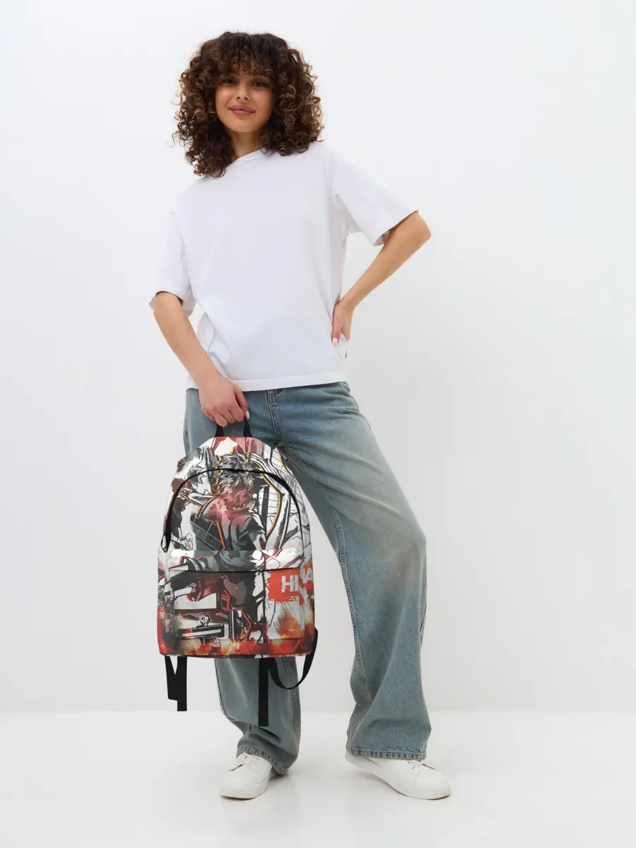 Рюкзак джинсовый / Haikyu Haikyuu Haikuu