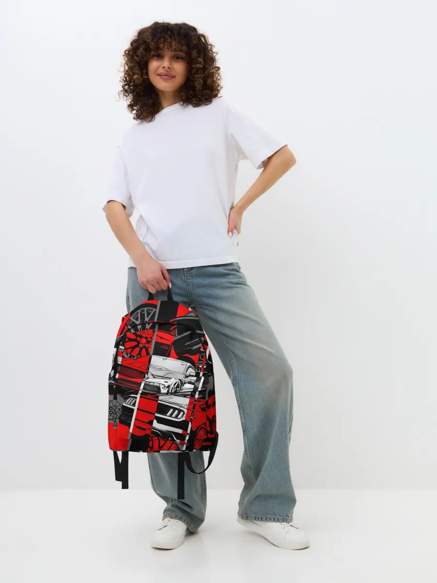 Рюкзак джинсовый / Автомобили