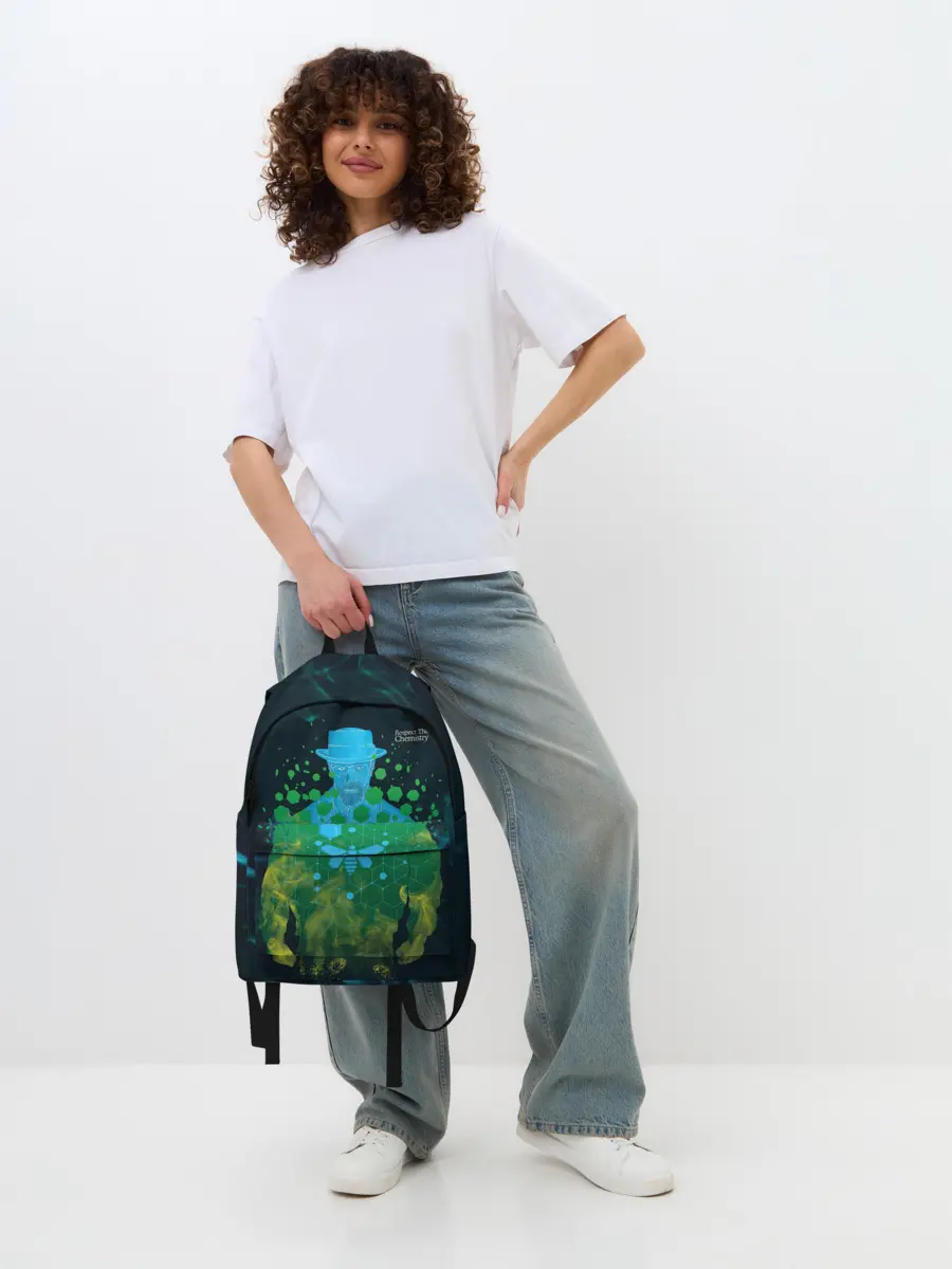 Рюкзак джинсовый / Уважай Химию