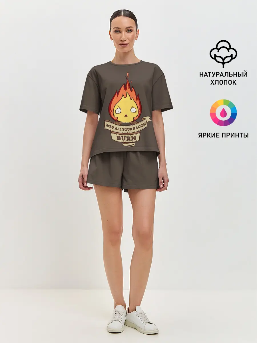 Женская пижама с шортами / Burn emotion