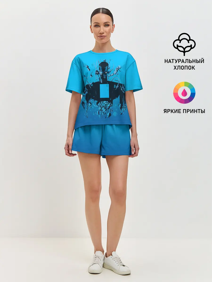 Женская пижама с шортами / Zima blue