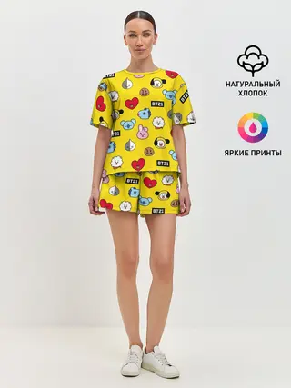 Женская пижама с шортами / BTS