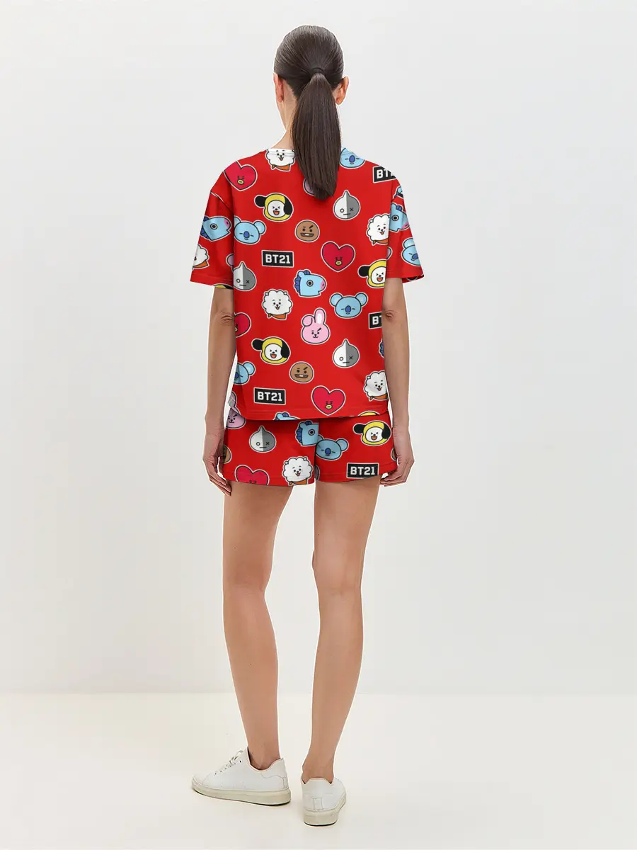 Женская пижама с шортами / BTS