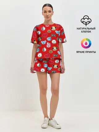 Женская пижама с шортами / BTS