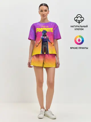 Женская пижама с шортами / TRAVIS SCOTT+FORTNITE