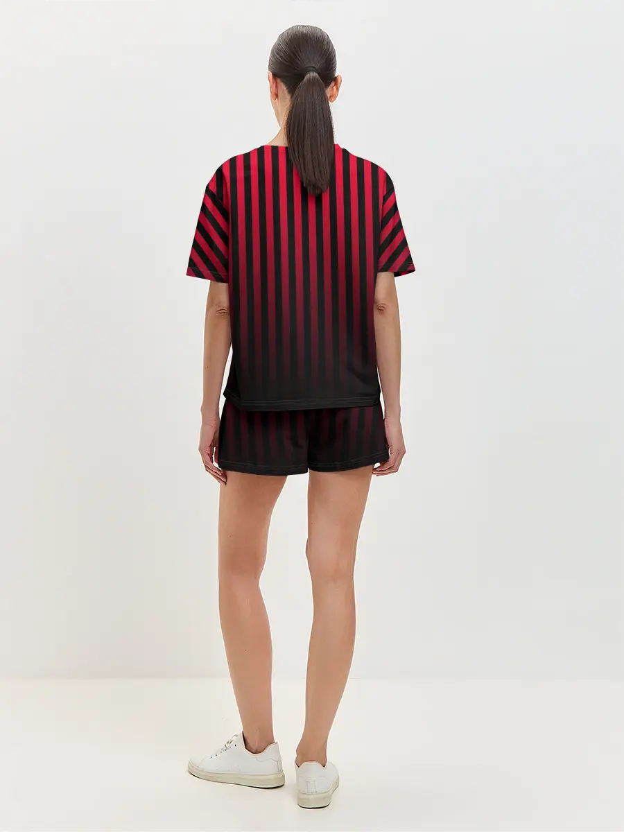 Женская пижама с шортами / Пикси полосы