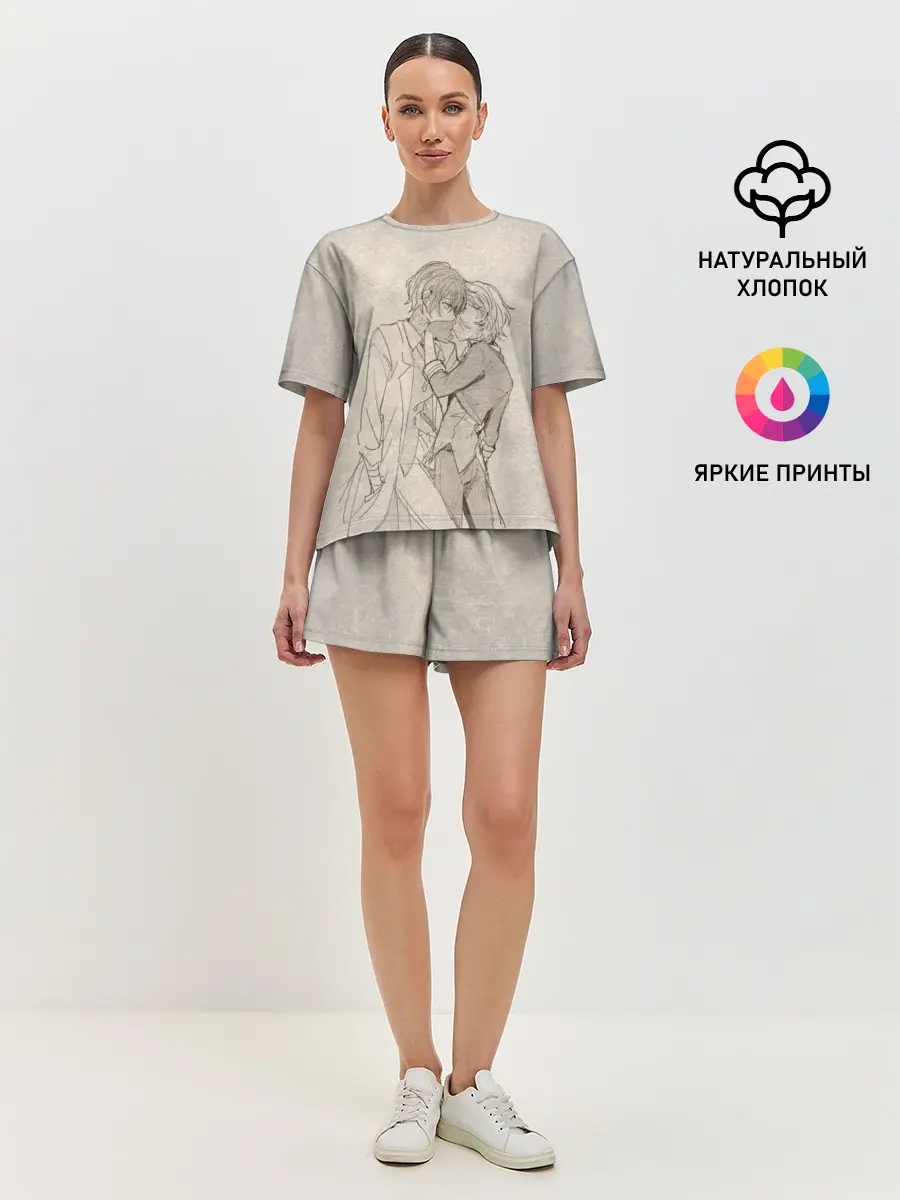 Женская пижама с шортами / Дазай и Чуя