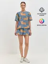 Женская пижама с шортами / Корги с бабочкой