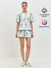 Женская пижама с шортами / Корги