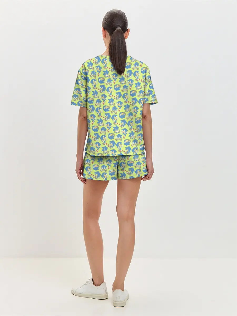 Женская пижама с шортами / Соник