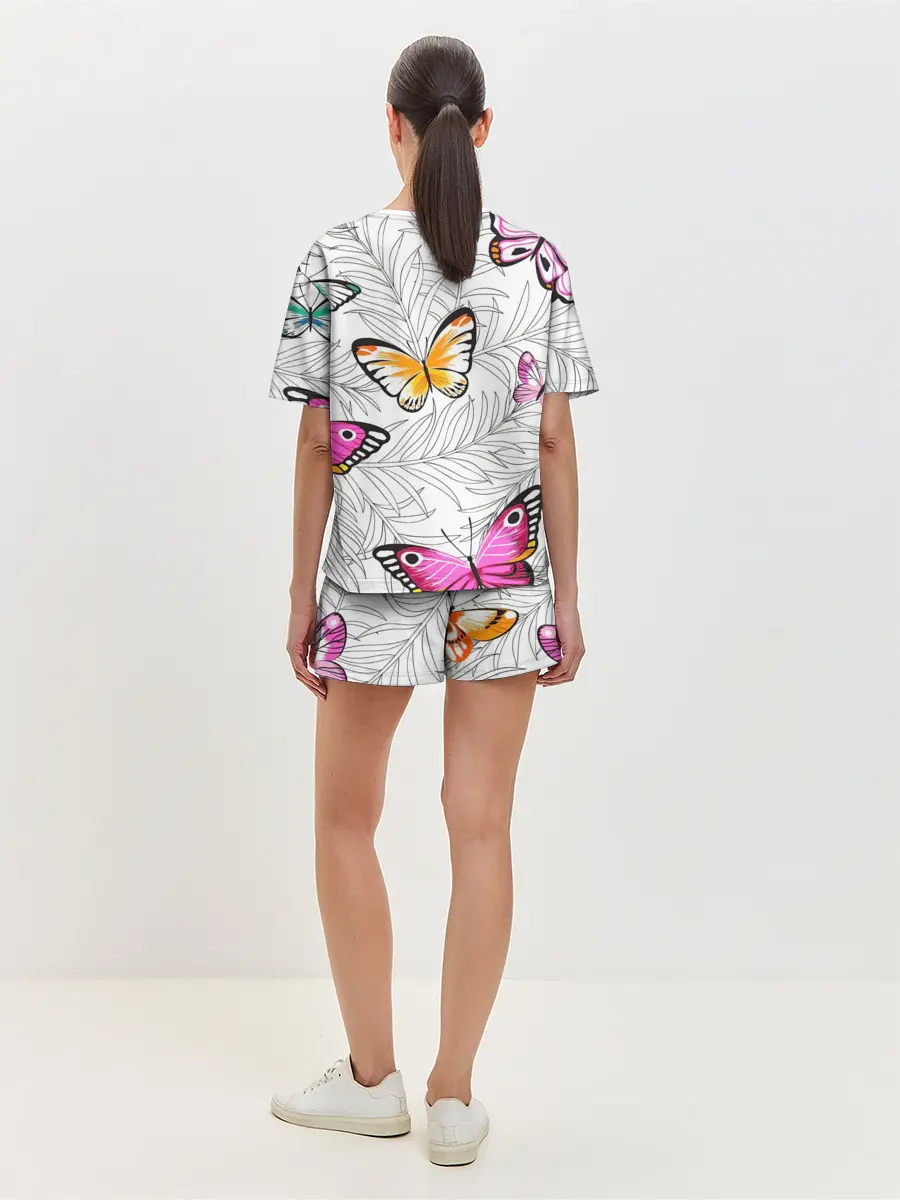 Женская пижама с шортами / Яркий рой