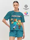 Женская пижама с шортами / Minecraft