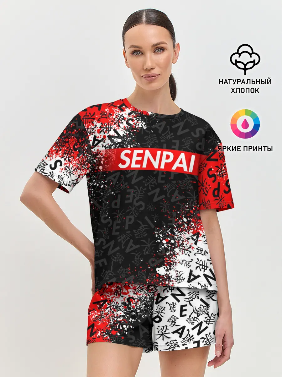 Женская пижама с шортами / SENPAI